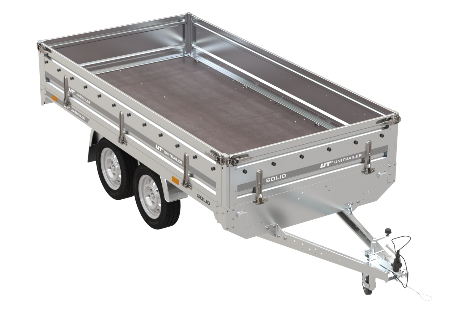 1-Achs-Anhänger GARDEN TRAILER 264 KIPP mit Laubgitteraufsatz, grauer Hochplane, Hochspriegel und Stützrad – Bild 11