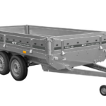 1-Achs-Anhänger GARDEN TRAILER 264 KIPP mit Laubgitteraufsatz, grauer Hochplane, Hochspriegel und Stützrad – Bild 8