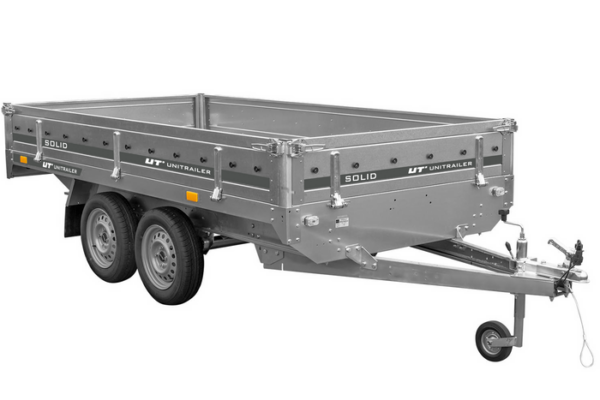 1-Achs-Anhänger GARDEN TRAILER 264 KIPP mit Laubgitteraufsatz, grauer Hochplane, Hochspriegel und Stützrad – Bild 10