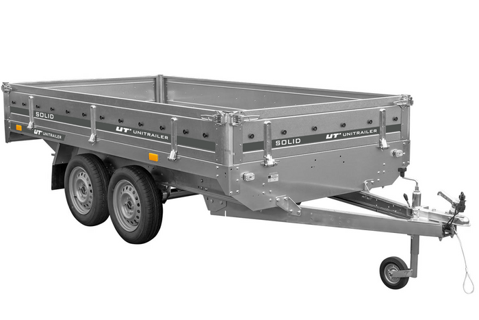 1-Achs-Anhänger GARDEN TRAILER 264 KIPP mit Laubgitteraufsatz, grauer Hochplane, Hochspriegel und Stützrad – Bild 7