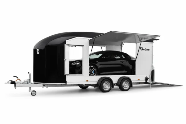 Kofferanhänger Roadster 3500 kg Schwarz – DEBON