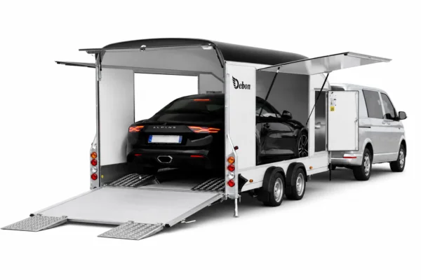 Kofferanhänger Roadster 3500 kg Schwarz – DEBON – Bild 3