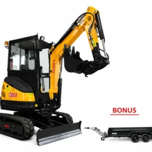 Set Minibagger TERRA CS28.R + Maschinenanhänger Saris Magnum 3.500 kg