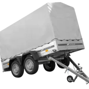 Anhänger Garden Trailer 264/2 KIPP MIT STÜTZRAD, H-1100-HOCHSPRIEGEL UND GRAUER PLANE