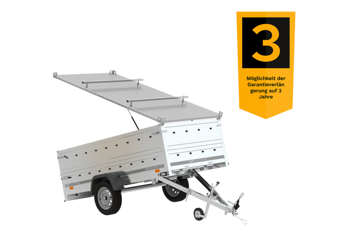 Anhänger GARDEN TRAILER 264 KIPP mit Bordwandaufsatz und Aludeckel – Bild 8