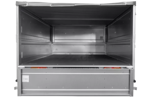 Anhänger kippbar Garden Trailer 201 KIPP mit zusätzlichen Bordwänden, Stützrad und Flachplane-Neu – Bild 4