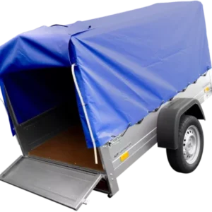 Anhänger mit Plane Garden Trailer 201 KIPP [mit Stützrad, blauer Hochplane und Hochspriegel]-Neu