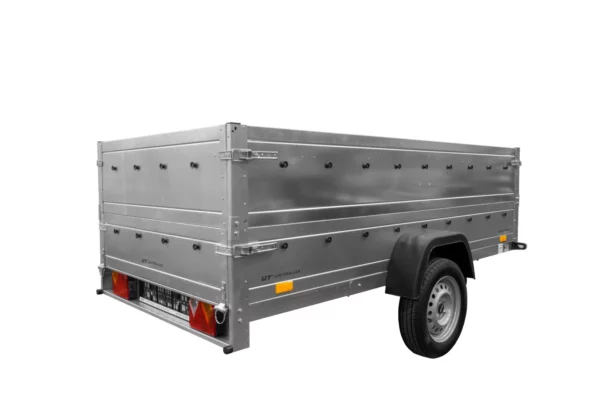 B Führerschein Anhänger Garden Trailer 264 KIPP mit Bordwandaufsatz und Stützrad-Neu – Bild 6