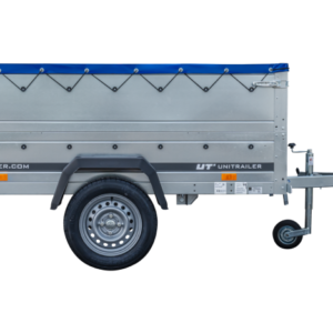 Kippbarer Pkw Anhänger GARDEN TRAILER 200 KIPP mit zusätzlichen Bordwänden, Stützrad und Flachplane