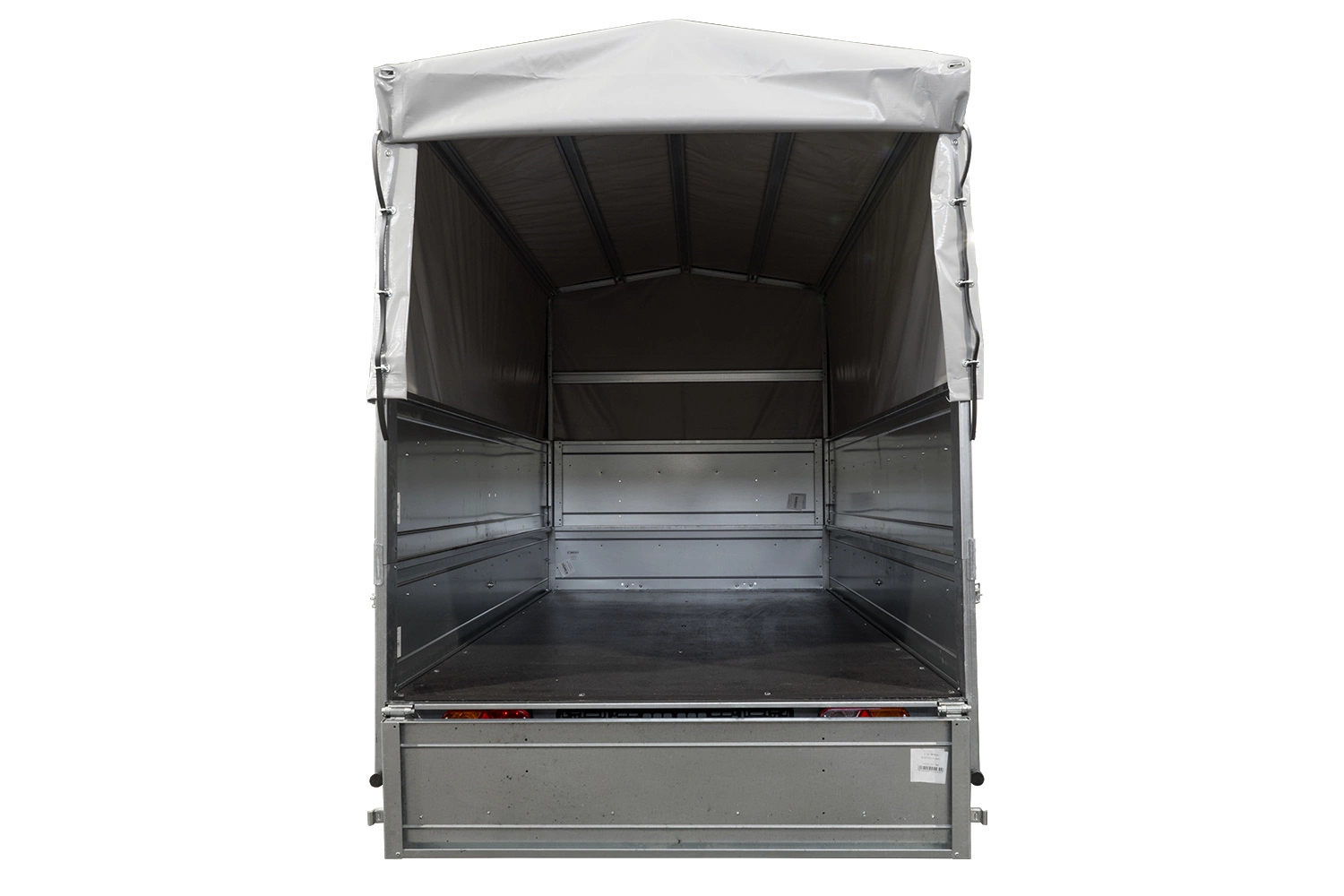 Leichtanhänger auf Federn 264×125 UNITRAILER GARDEN 264/R KIPP mit BIS-Seiten, H-800-Rahmen und grauer Plane – Bild 8
