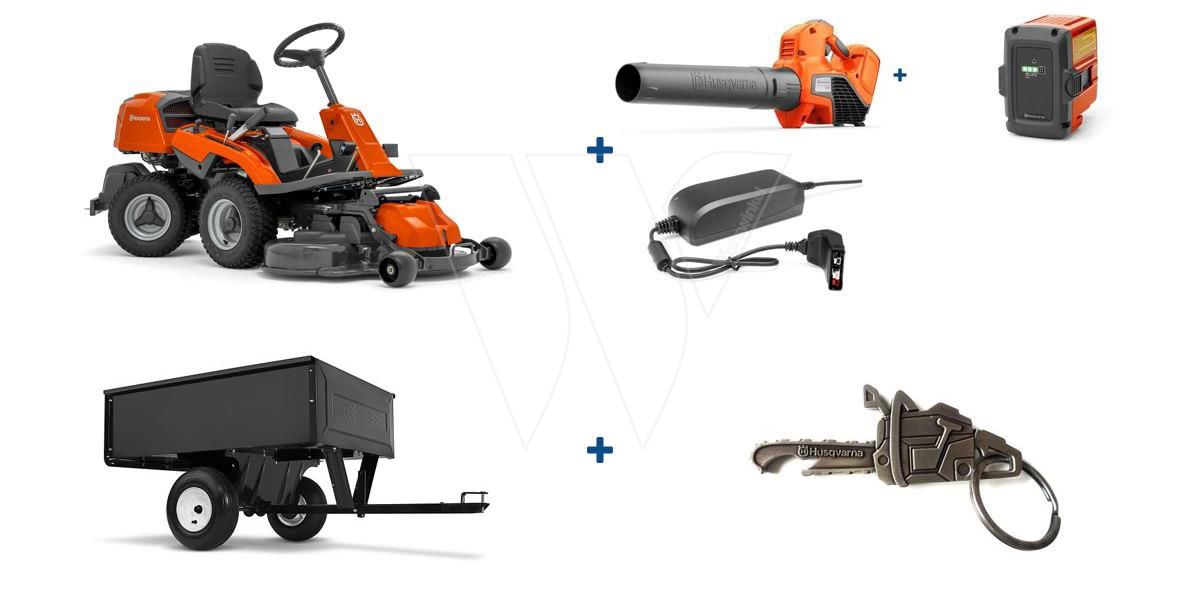 Husqvarna Rider 214C Aufsitzmäher inklusive 94cm Mähdeck Acite Angebot-Super Angebot – Bild 2
