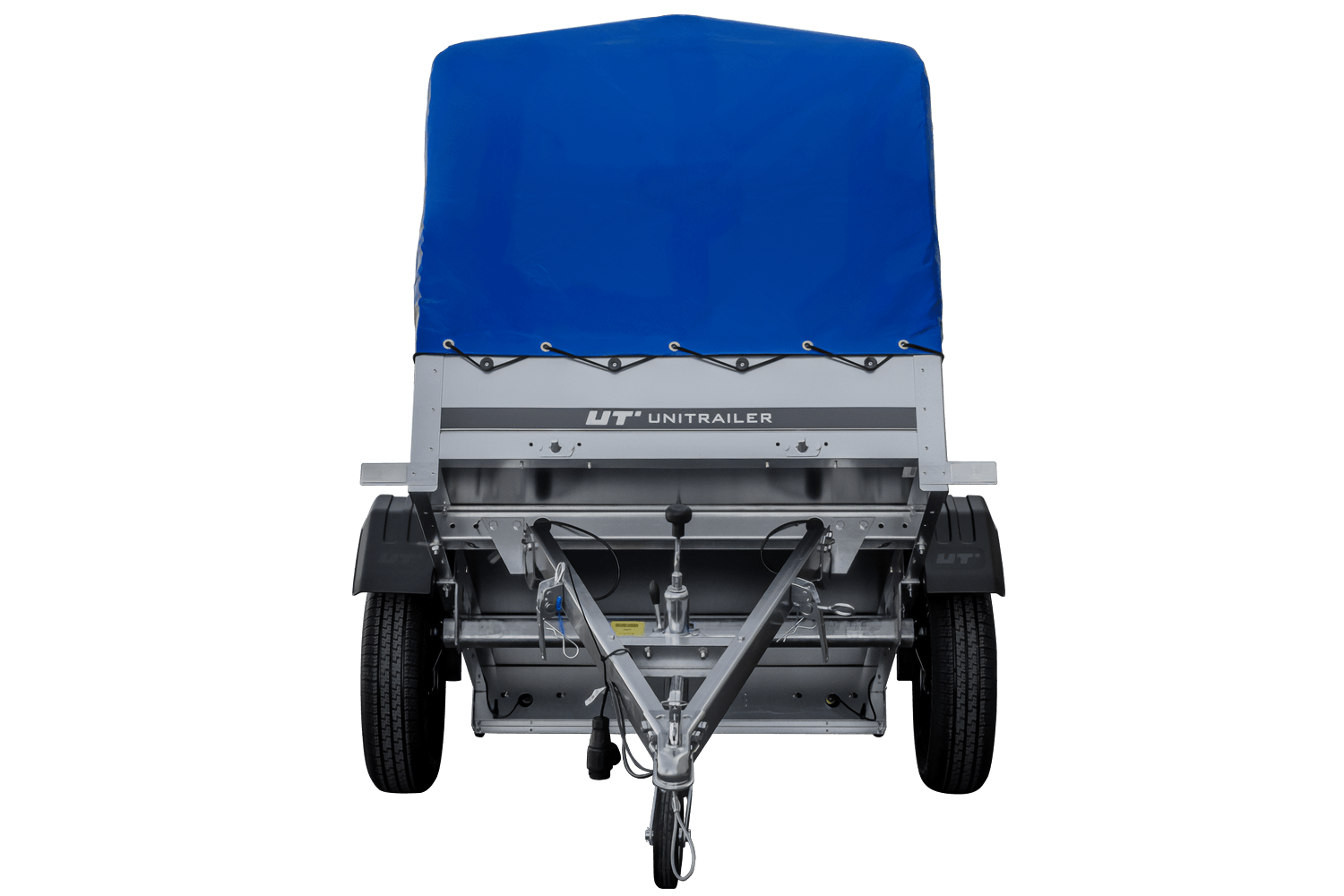 Tieflader Garden Trailer 150 mit Hochspriegel und Hochplane