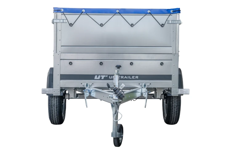 Kippbarer Pkw Anhänger GARDEN TRAILER 200 KIPP mit zusätzlichen Bordwänden, Stützrad und Flachplane