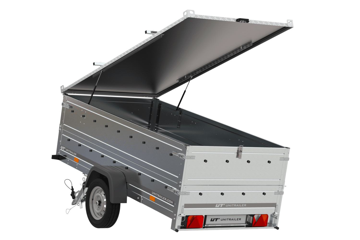 Couvercle pour remorque GARDEN TRAILER 264 TIPP avec extension de panneau latéral