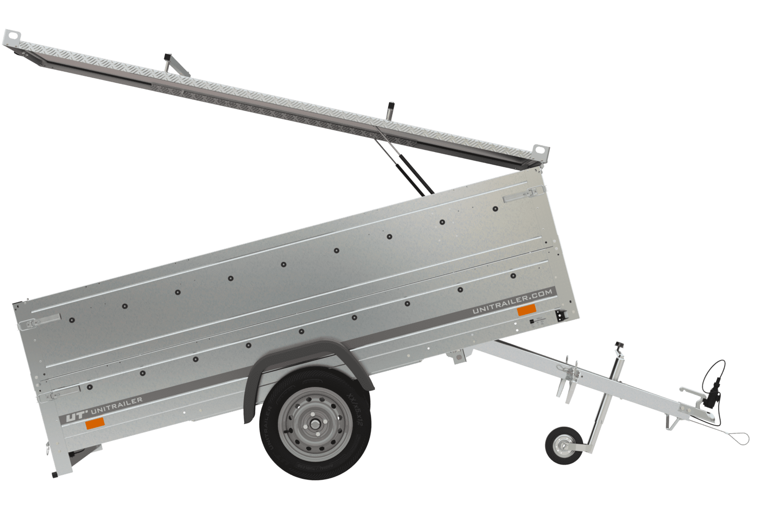 Couvercle pour remorque GARDEN TRAILER 264 TIPP avec extension de panneau latéral