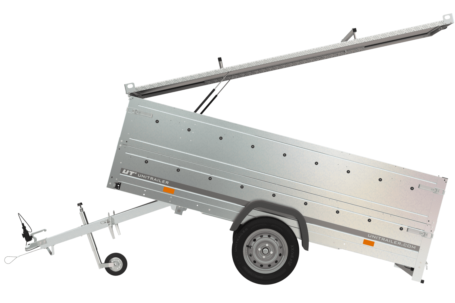 Couvercle pour remorque GARDEN TRAILER 264 TIPP avec extension de panneau latéral