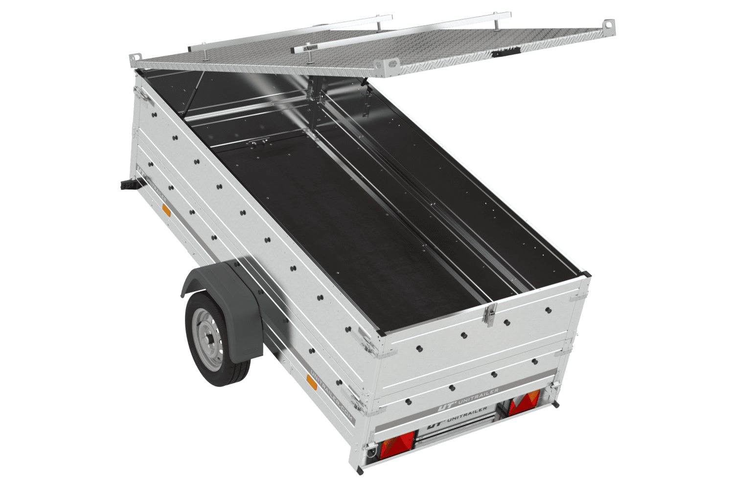 Couvercle pour remorque GARDEN TRAILER 264 TIPP avec extension de panneau latéral