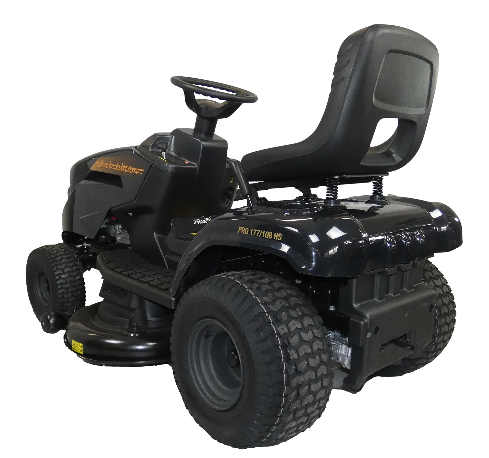 Black Edition Stiga Rasentraktor PRO 177/108 HS mit Winterpaket 110 Plus – Bild 5