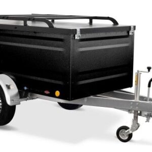 TPV Kofferanhänger 1300kg KT-EB3 Geschlossen Gebremst Schwarz