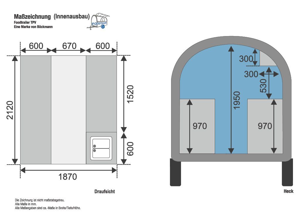 TPV Foodtrailer Gebremst 1350kg – Bild 3