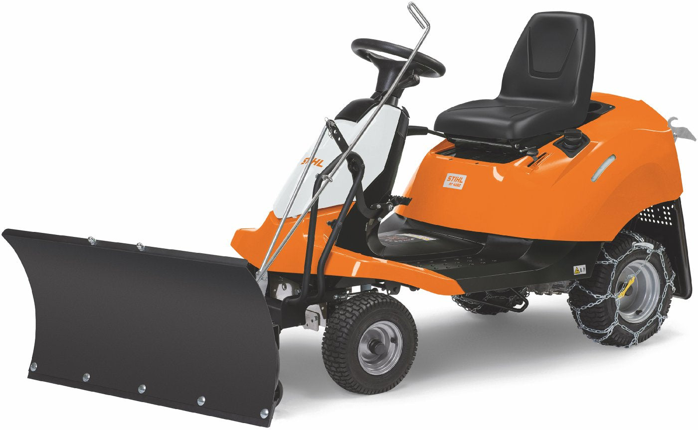 STIHL Aufsitzmäher RT 4082 Winterpaket mit Schneeschild und Schneeketten – Modell 2025-Neu