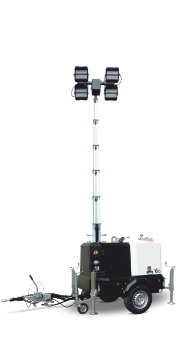 PRAMAC / Generac V20 PRO HYBRID diesel-/batteriebetriebener Lichtmast – Bild 2