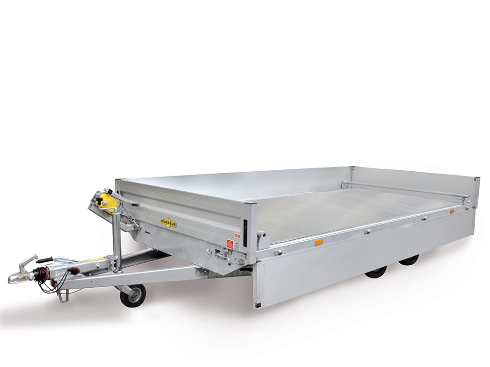 Humbaur Universal 3000 Seilwinde, Alu Bordwände 350 mm, Auffahrbohlen – Bild 5