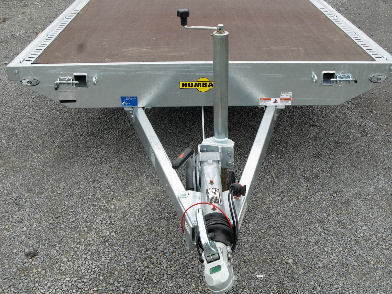 Humbaur Universal 3000 Seilwinde, Alu Bordwände 350 mm, Auffahrbohlen – Bild 4