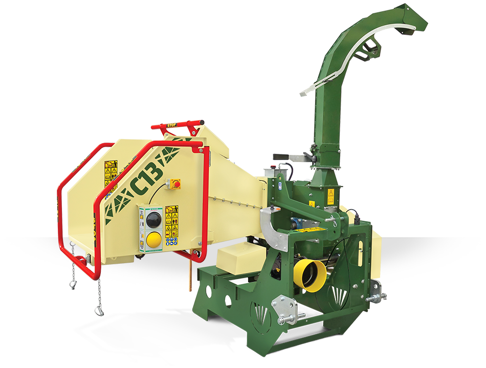 NEGRI Holzhäcksler C13 / Häcksler mit Dreipunktaufnahme CAT. 1 / 2 für Traktor