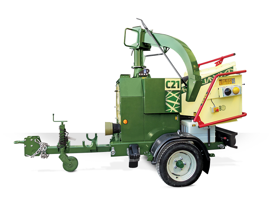 NEGRI Holzhäcksler C21 / Häcksler mit Straßenfahrwerk für Traktor – Bild 2