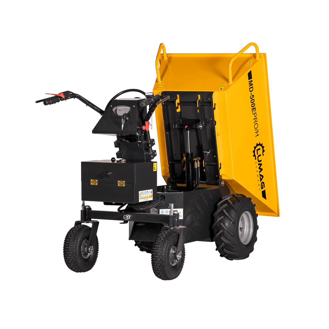 LUMAG MD500EPROH Elektro-Raddumper mit Frontkippmulde 500 kg Zuladung – Bild 2