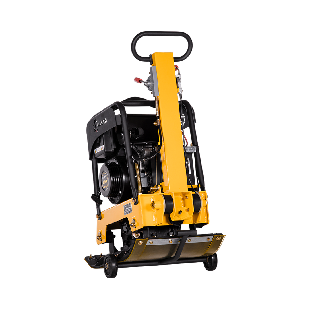 LUMAG RPi31D – Rüttelplatte reversierbar mit 199 kg inkl. Transportfahrwerk und Gummimatte – Bild 2